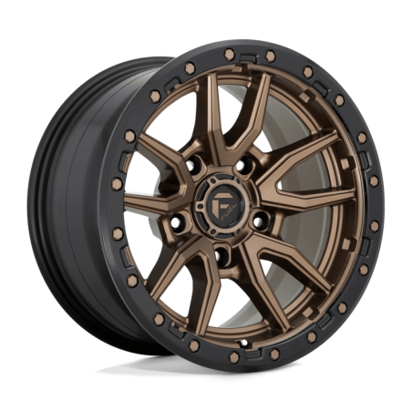 Cerchio in Lega D681 Rebel Bronzo Opaco Anello Nero Perla