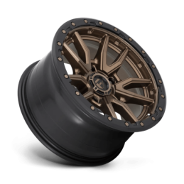 Cerchio in Lega D681 Rebel Bronzo Opaco Anello Nero Perla