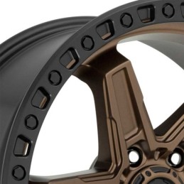 Cerchio in Lega D699 Kicker 6 Bronzo Opaco Anello Nero Perla