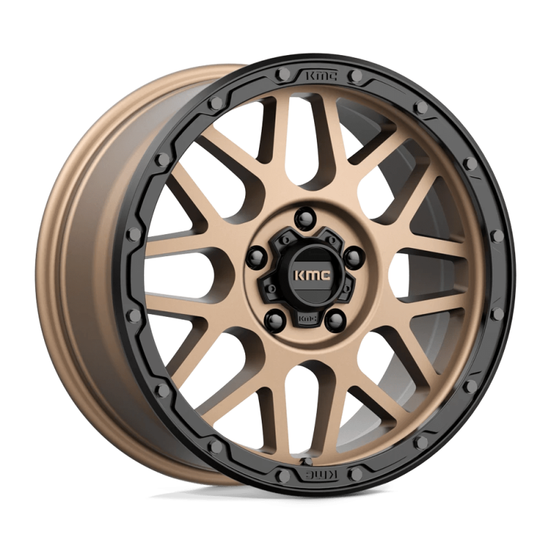 Cerchio in Lega KM535 Grenade Off-road Bronzo Opaco con Labbro Nero Opaco Cerchio in Lega KM535 Grenade Off-road Bronzo Opaco con Labbro Nero Opaco