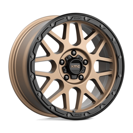 Cerchio in Lega KM535 Grenade Off-road Bronzo Opaco con Labbro Nero Opaco