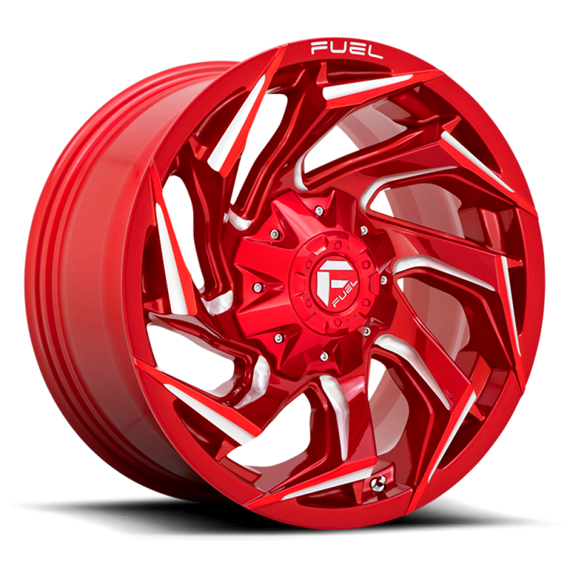 Cerchio in Lega D754 Reaction Rosso Confetto Fresato Cerchio in Lega D754 Reaction Rosso Confetto Fresato