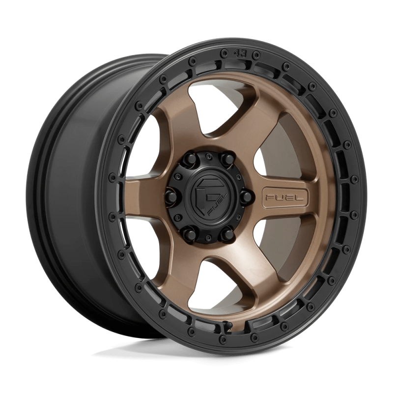 Cerchio in Lega D751 Block Bronzo Opaco con Anello Nero