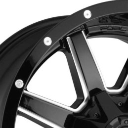 Cerchio in Lega D610 Maverick Nero Lucido Fresato