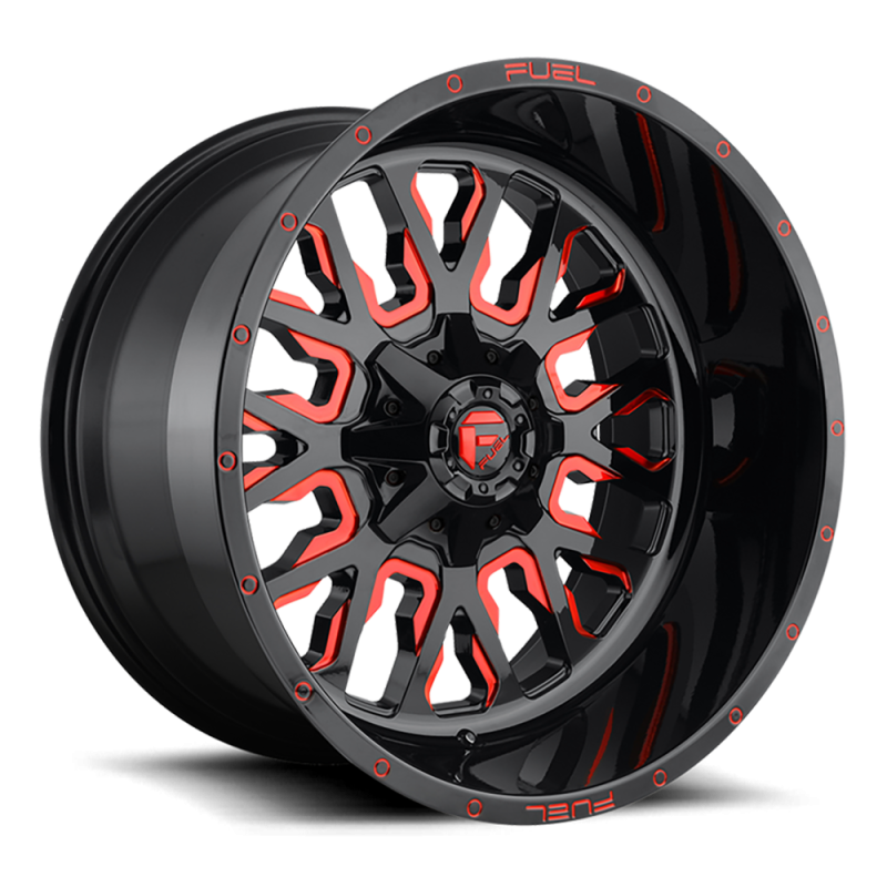 Cerchio in Lega D612 Stroke Nero Lucido/Rosso Trasparente Cerchio in Lega D612 Stroke Nero Lucido/Rosso Trasparente