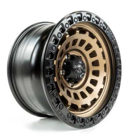 Cerchio in Lega D634 Zephyr Bronzo Opaco/Anello Nero Perla