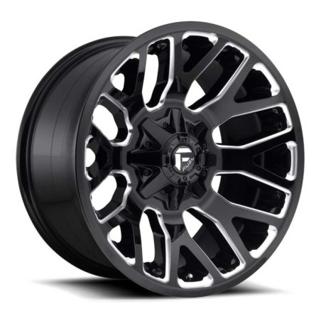 Cerchio in Lega D623 Warrior Nero Lucido Fresato