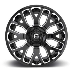Cerchio in Lega D623 Warrior Nero Lucido Fresato