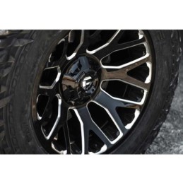 Cerchio in Lega D623 Warrior Nero Lucido Fresato