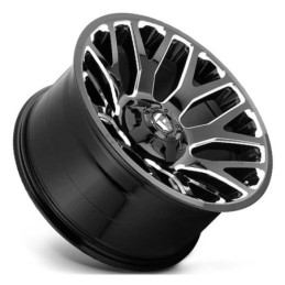 Cerchio in Lega D623 Warrior Nero Lucido Fresato