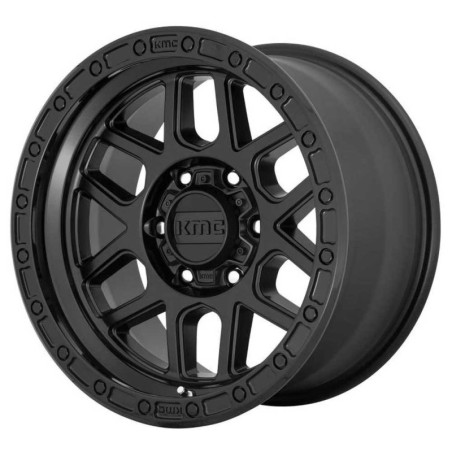 Cerchio in Lega KM544 Nero Satinato/Labbro Nero Lucido