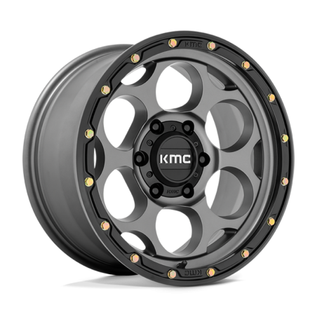 Cerchio in Lega KM541 Dirty Harry Grigio Satinato con Labbro Nero