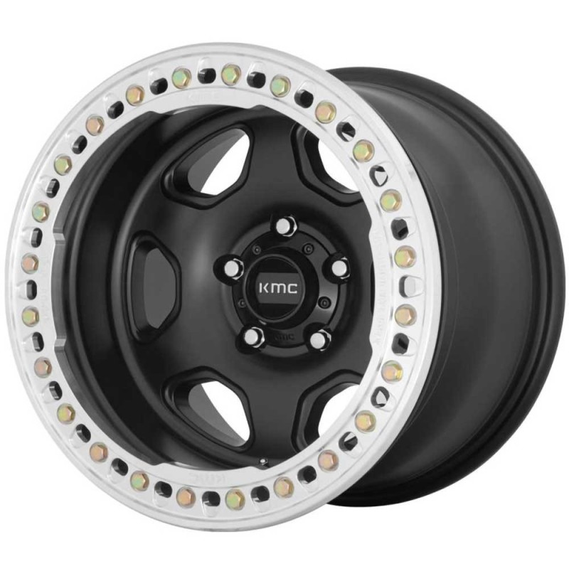 Cerchio in Lega KM233 Hex Nero Satinato Beadlock
