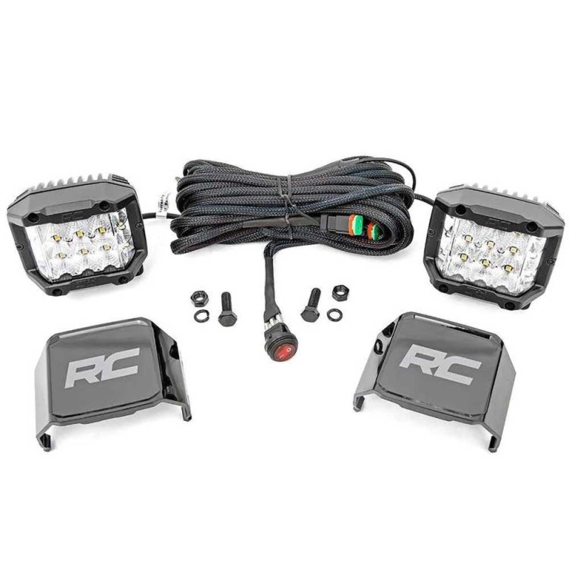 Luci a LED quadrate grandangolari da 3"