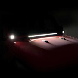 Luci a LED 2 "quadrate ambra DRL
