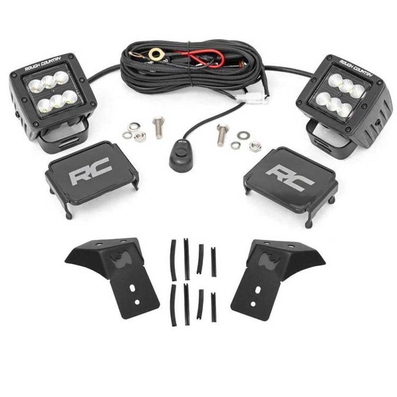 Cree LED light 2" Square con pod per chiusura a scatto