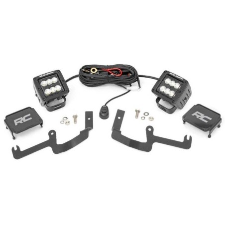 Kit parabrezza inferiore LED 2" Flood Beam Black Series