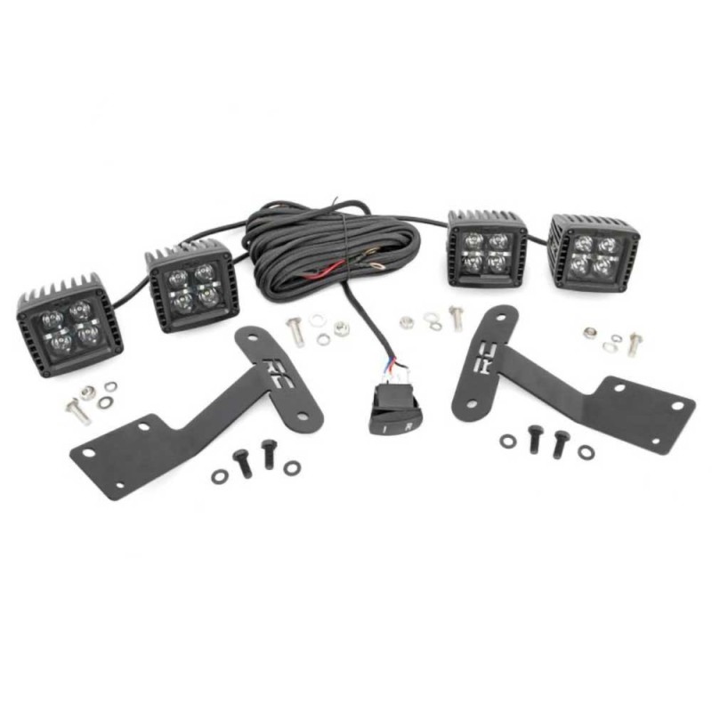 Kit LED 2" White DRL Parabrezza inferiore Black Series Kit LED 2" White DRL Parabrezza inferiore Black Series