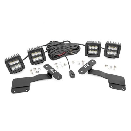 Luci LED Cree quadrate Kit Spot Beam da 2"