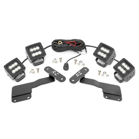 Luci a LED quadrate Cree 2" Flood Beam kit
