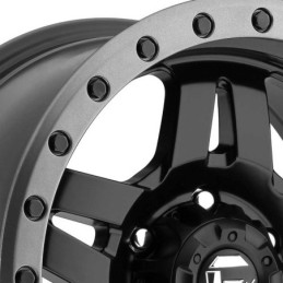 Cerchio in Lega D557 Anza Matte Nero/Canna di Fucile