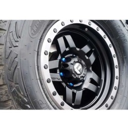 Cerchio in Lega D557 Anza Matte Nero/Canna di Fucile