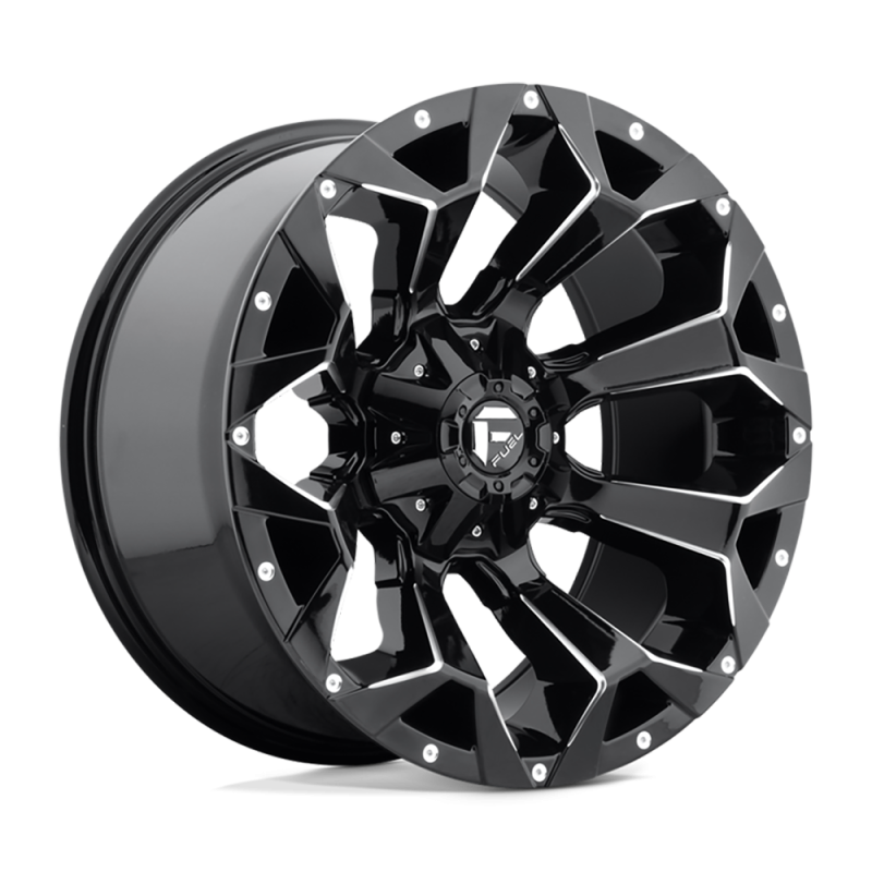 Cerchio in Lega D576 Assault Nero Lucido Fresato