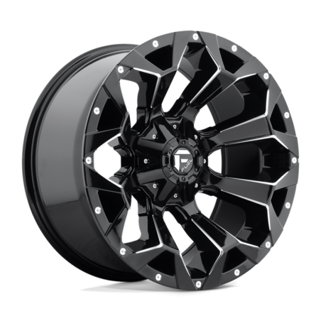 Cerchio in Lega D576 Assault Nero Lucido Fresato