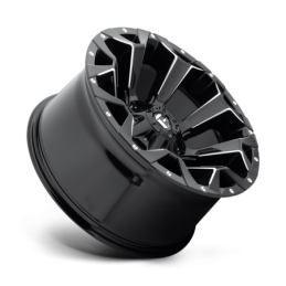Cerchio in Lega D576 Assault Nero Lucido Fresato