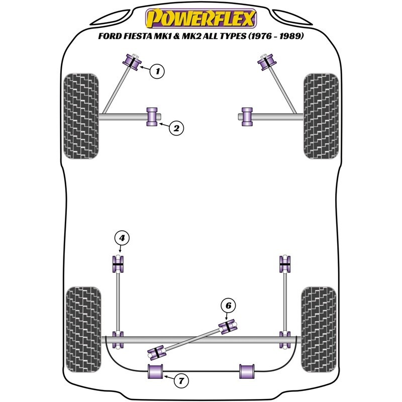 Supporto di scarico universale 72x44 mm per Ford Fiesta MK1 e MK2 (76-89) Supporto di scarico universale 72x44 mm per Ford Fiesta MK1 e MK2 (76-89)