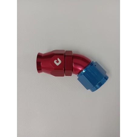 Raccordo Teflon 45° a flusso pieno AN10