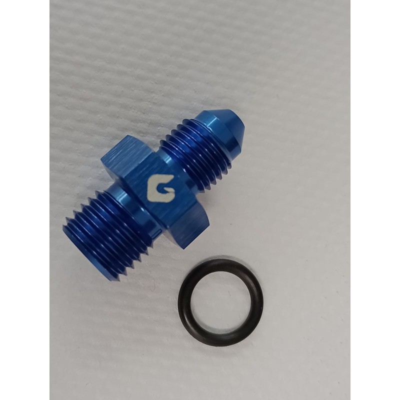 Adattatore AN con O-ring 3/8"x24-7/16"x20