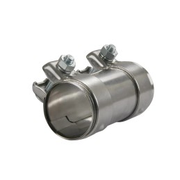 Connettore per tubi in acciaio inox a tenuta di gas, avvitabile