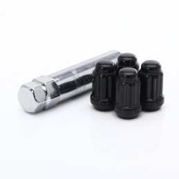 Dadi di bloccaggio neri JR ATN1 - Antifurto M12x1,5 (set da 4)