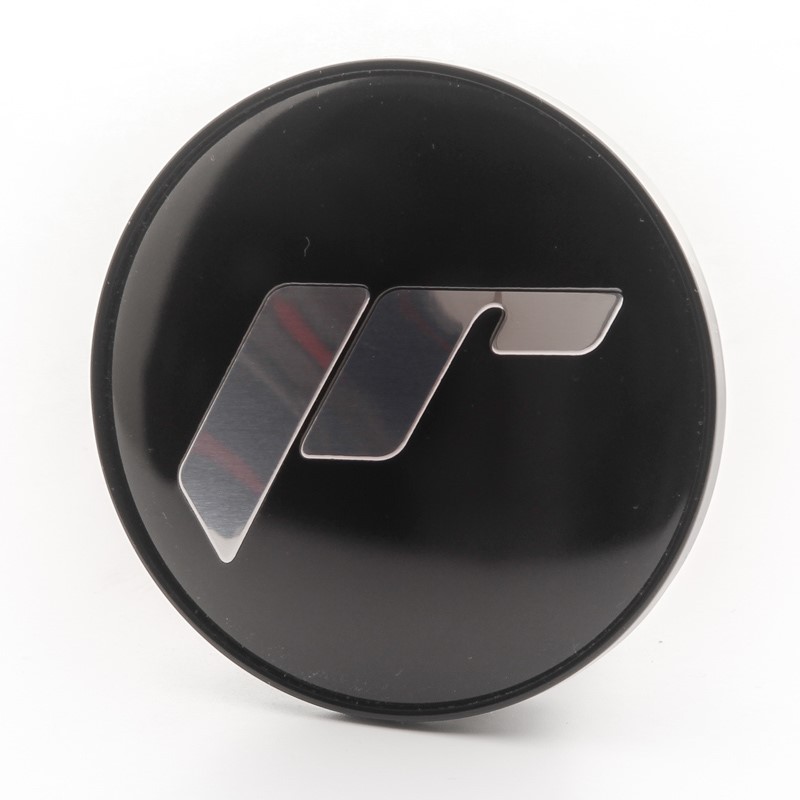 Adesivo coprimozzo universale- Nero, lettere cromate