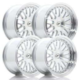 Set di 4 cerchi JR-10 18x9.5" - 10.5" 5x114,3 ET25 argento