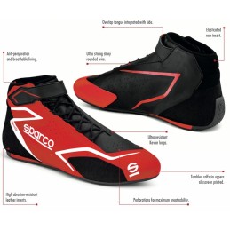 Scarpe Skid Racing Rosso