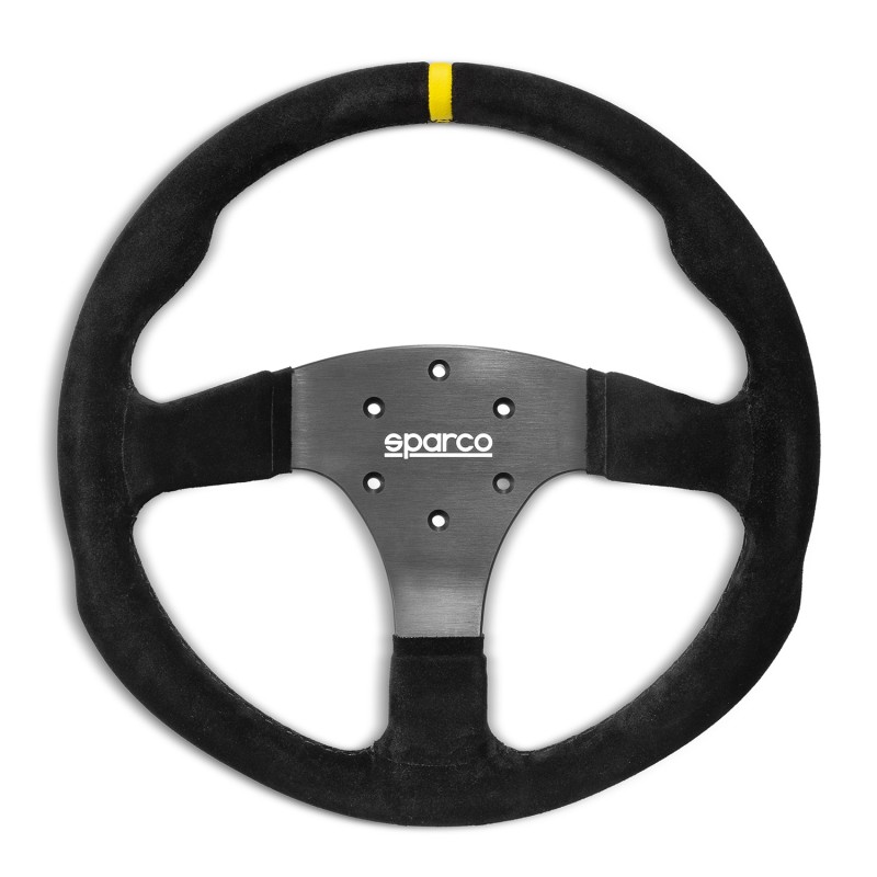 Volante piatto R330, pelle scamosciata Volante piatto R330, pelle scamosciata