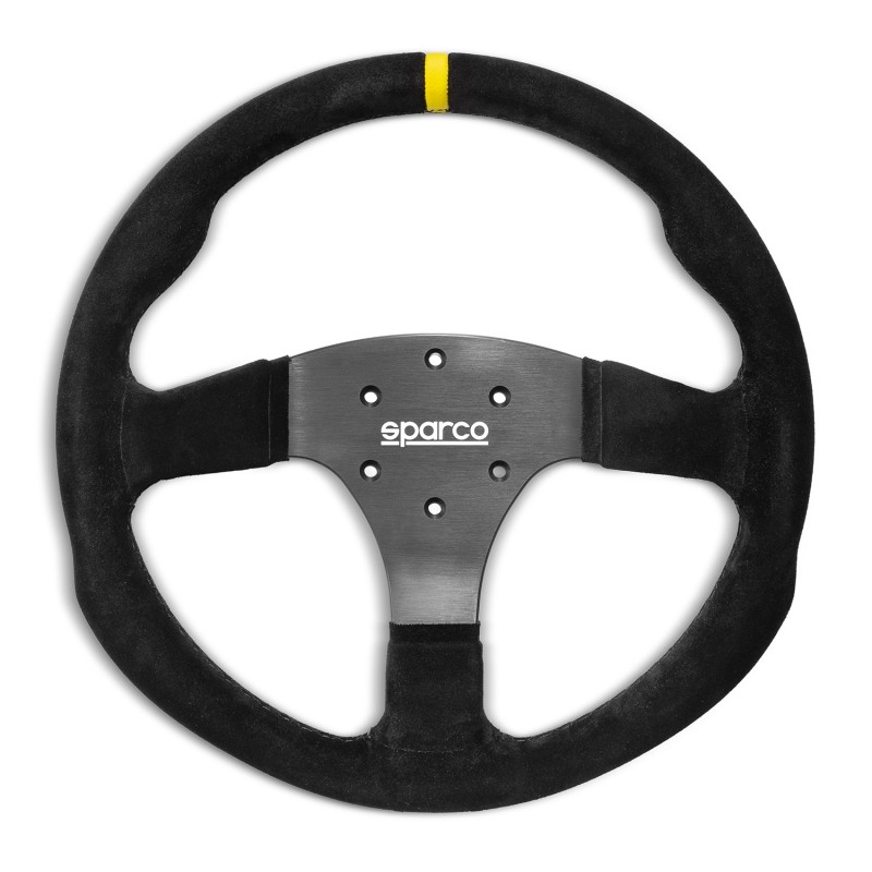 Volante piatto R350, pelle scamosciata Volante piatto R350, pelle scamosciata