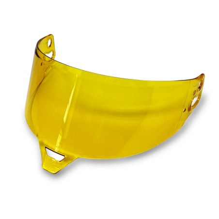 Visiera per casco gialla