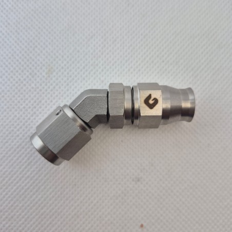 Raccordo Freni 45° Concavo M10x1 Acciaio Inox