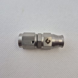 Raccordo Freni Dritto Concavo Girevole 3/8"x24 Acciaio Inox