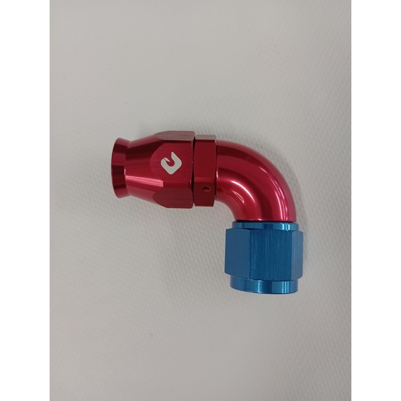 Raccordo 90° Alta Pressione per Tubo Teflon AN4 Raccordo 90° Alta Pressione per Tubo Teflon AN4