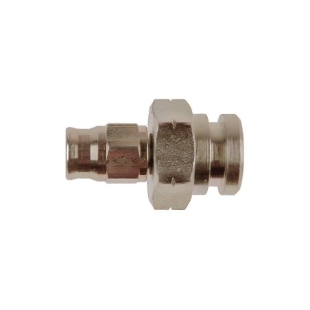 Raccordo Dritto Concavo Passaparete Femmina M10x1 (esagono 19mm) Acciaio Zincato