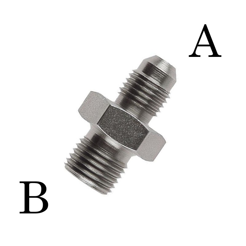 Adattatore M/M Dritto A. 3/4"x16 B. 3/4"x14BSP Zincato