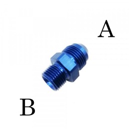 Adattatore Dritto A. 9/16"x18 B. M16x1.5 Argentato