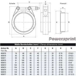 Connettori a V (standard) 101.6mm Ø