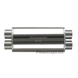 Silenziatore ovale HF-45 tubo a X 4x63.5mm Ø