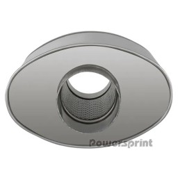 Silenziatore ovale HF-35 Ø 63.5 mm