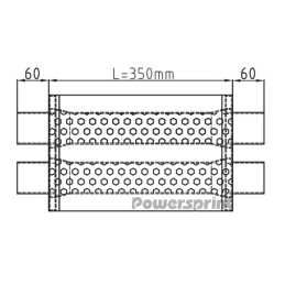 Silenziatore ovale HF-35 Ø 89 mm